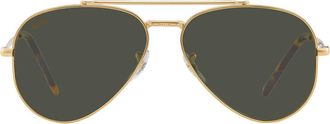 Ray-Ban Ray Ban New Aviator Green Aviator Unisex Sunglasses RB3625 919631 58