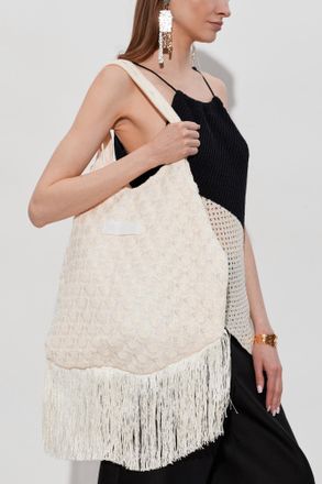 Akep Bag With Logo, Womens, Cream