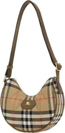 Burberry Womens Embroidered Canvas Crossbred Bag Sandipcheck Borse A Mano