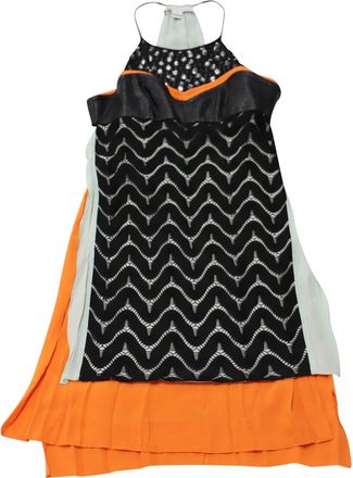 Diane Von F&uuml;rstenberg Diane Von Furstenberg Halter Dress in Multi-colored Polyester