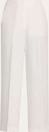 Lafayette 148 New York Thames Wide-Leg Linen Pants