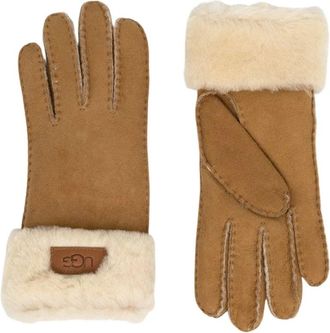 UGG Guante con pu&ntilde;o plegable - Accessories - Mujer - Marr&oacute;n - L