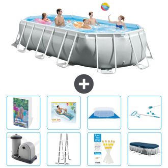 Intex Piscina Prism Frame Oval - 503x274x122 Cm - 9-piezas S618