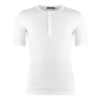 Dolce & Gabbana Hombre, Camisetas, Blanco, Talla: S