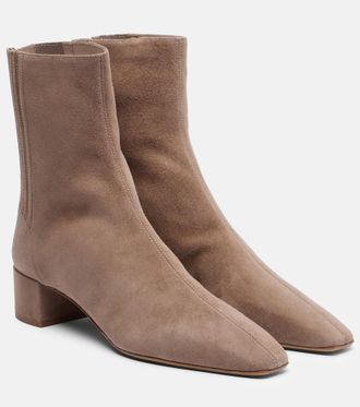 Aquazzura Saint Honore 35 suede ankle boots