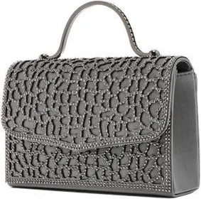 Lady Couture Rhinestone Handbag in Pewter at Nordstrom, Size Small