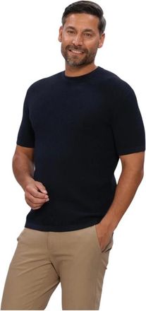 Gentiluomo Truien & Vesten, Heren, Blauw, M, Rondhals SS Polo