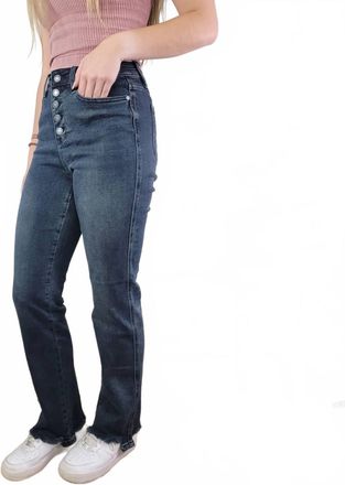 Judy Blue Piper Straight Jeans In Dark Wash