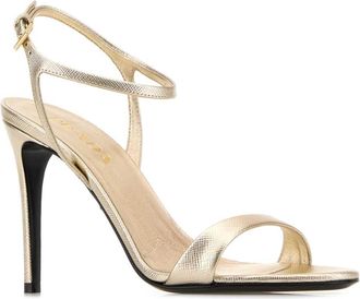 Prada Womens Gold Leather Sandals Pirite Sandali