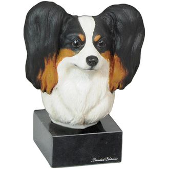 OEM Papillon, Spaniel Continental - Estatuilla Pintada, Figura, Realizada Por Un Artista, Marca Art-dog