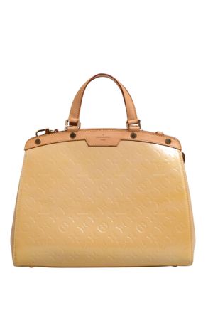 Louis Vuitton Monogram Vernis Brea MM Beige Womens Poudre (Pre-Owned)