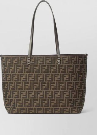 Fendi roll media tote bag double handles