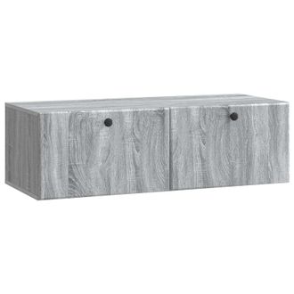 vidaXL Mueble De Tv De Pared 98 X 41 X 30 Cm Sonoma Gris Vidaxl