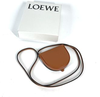 Loewe Brown Leather Coin Purse/Coin Case (Pre-Owned)