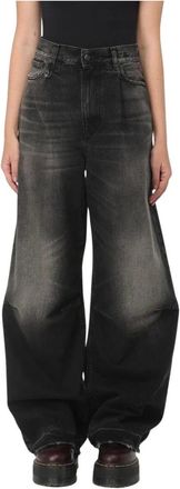 R13 Dames, Jeans, Zwart, Maat: W29 Katoen