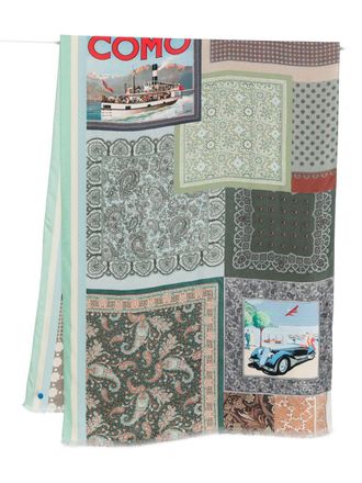 032c Pierre Louis Mascia Silk Printed Scarf