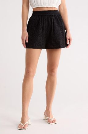 FRNCH Chiara Cotton Shorts in Noir at Nordstrom Rack, Size X-Small