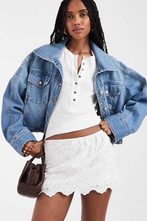 Free People Eyes On You - Gonna pantalone color avorio-Bianco