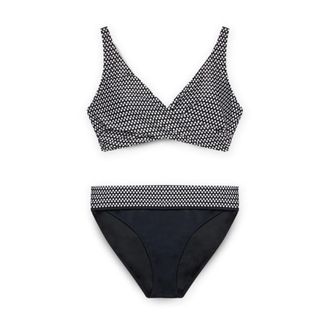 Fiorella Rubino Badmode, Dames, Zwart, L, Polyester, Tribal print bikini