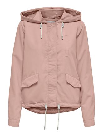 Only Parka ONLY ONLSKYLAR HOOD SPRING JACKET CC OTW, Damen, Gr. XL, misty rose, Web, Obermaterial: 92% Polyester, 8% Nylon, unifarben, regular fit, Jacken 