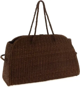 Jacquemus Braided Raffia Tote Bag - Brown