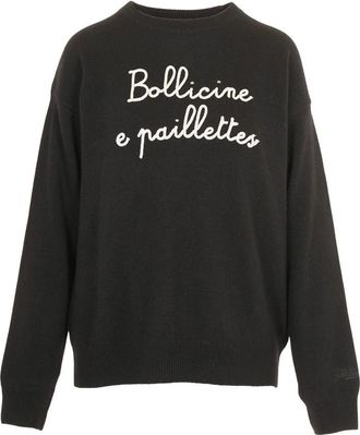 MC2 Saint Barth Jersey de cuello redondo - Knitwear - Mujer - Negro - M