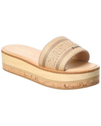 Dior Dway Canvas Platform Slide