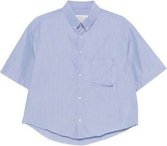 Maison Margiela Blue Regular Stripe Shirt