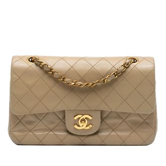 Chanel Tweedekans Kleine Klassieke Lamsleer Dubbele Flap