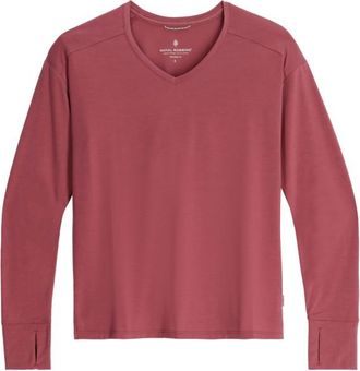 Royal Robbins Madera V Neck Longsleeve f&uuml;r Damen | rot