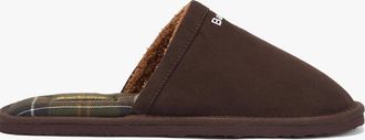 Barbour Mens Barbour EVERITT Mens Mule Slippers Brown - Size: 11