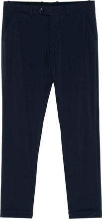 Roberto Ricci Design Blauw Zwart Chino Broek Lichtgewicht Comfort - Heren - Slim Fit Broeken - Blauw - S - Broeken