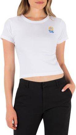 Hurley Burgeon Baby Tee in White at Nordstrom Rack, Size X-Small