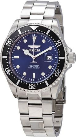 Invicta Pro Diver Quartz Blue Dial Stainless Steel Mens Watch 22054