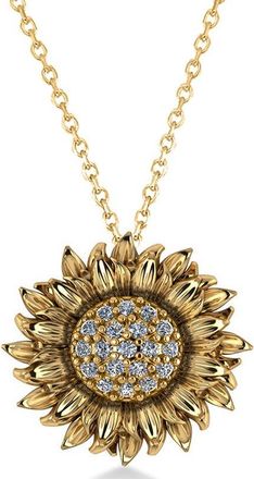 Allurez 14K 0.19 Ct. Tw. Diamond Pendant Necklace