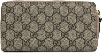 Gucci Pre-owned Stoffen Portemonnee - Dames - Vintage Accessoires - Beige - ONE Size - Vintage