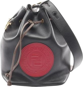 Fendi Pre-owned Bucket Bags, female, Black, Size: ONE SIZE Pre-owned Vintage Bucket Bag