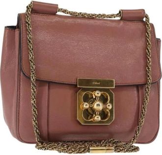 Chlo&eacute; Pre-owned Cross Body Bags, female, Pink, Size: ONE SIZE Pre-owned Leather Cross Body Bag