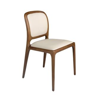 Angel Cerd&aacute; Model Cream Leatherette Dining Chair