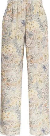 Golden Goose floral-print elastic-waist trousers - women - Viscose - 40 - Neutrals