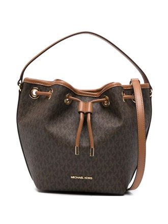 Michael Michael Kors Borsa a tracolla con logo - Marrone