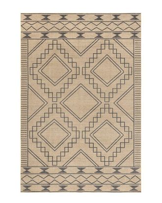 nuLOOM Nuloom Elin Moroccan Border Easy-Jute Machine Washable Area Rug