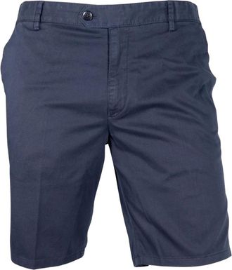 Meyer Blauwe B-Elba Bermuda Shorts - Heren - Korte Broeken - Blauw - W42 - Katoen - Korte Broeken