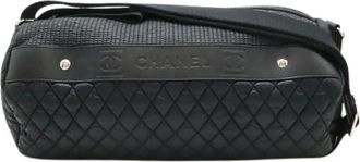 Chanel Borsa a spalla Pre-owned in nylon - - Pre-owned - Donna - Nero - ONE SIZE