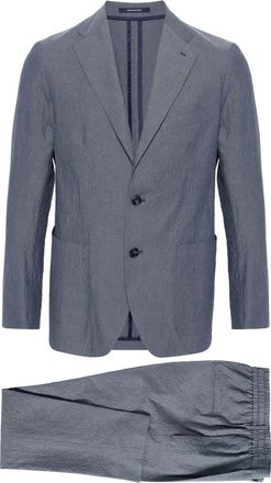 Tagliatore Dakar single-breasted suit - men - Cotton/Viscose/Elastane/Modal/Cotton - 50 - Blue