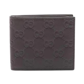 Gucci Pre-owned Wallets, male, Brown, Size: ONE SIZE Pre-owned Guccissima Leather Wallet