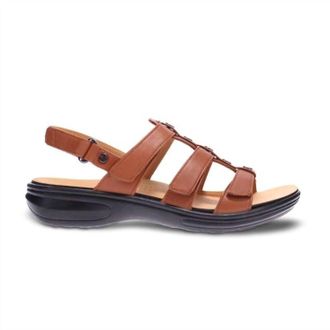 Revere Comfort Shoes Womens Toledo Sandal In Cognac