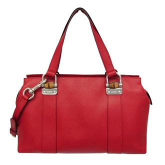 Gucci Pre-owned Handbags, female, Red, Size: ONE SIZE Pre-owned Bamboo Handbag