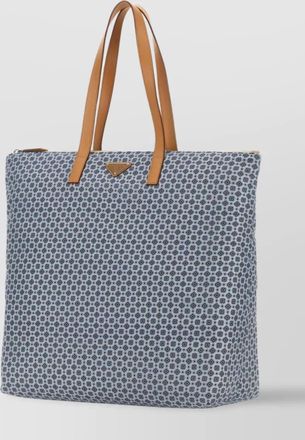 Prada printed two-tone re-nylon tote bag