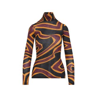 Pucci Iride-print Roll-neck Top